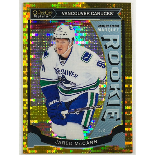 2015-16 O-Pee-Chee Platinum Jared McCann Seismic Gold RC 49/50