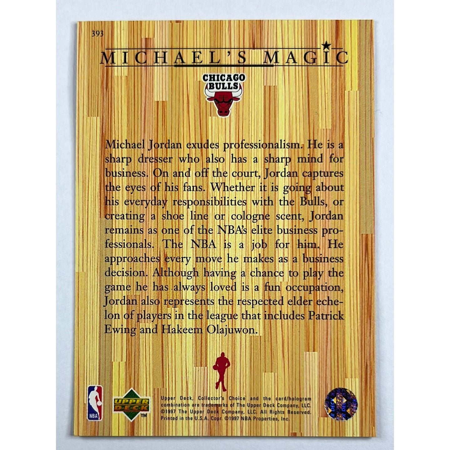 1997-98 Collectors Choice Michael Jordan Michael’s Magic 393