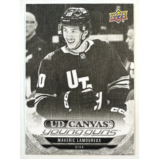 2024-25 Upper Deck Series 2 Maveric Lamoureux Black & White UD Canvas