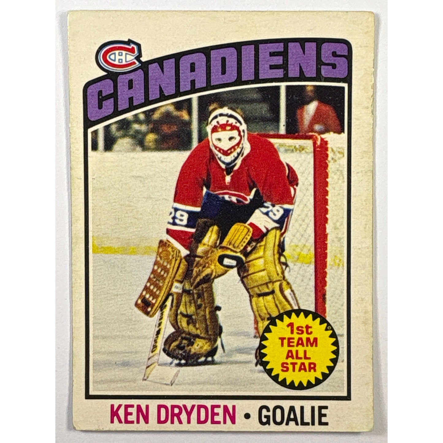 1976-77 O-Pee-Chee Ken Dryden 1st Team All-Star #200 | Local Legends Cards & Collectibles