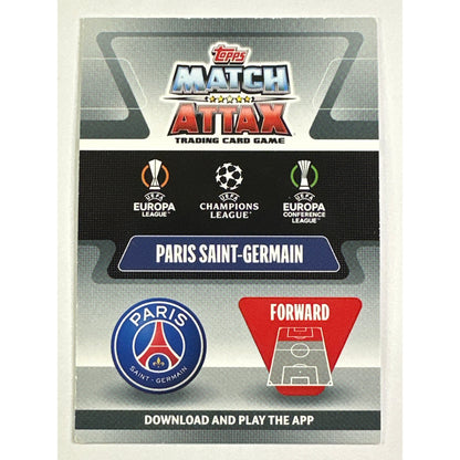 2021-22 Topps Match Attax Lionel Messi Out of This World Foil Parallel
