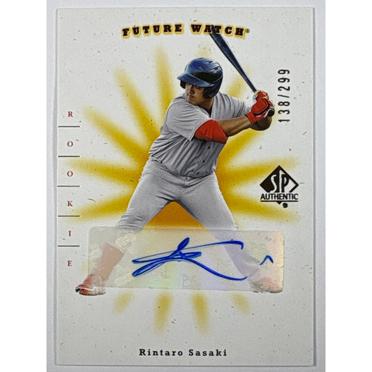 2025 Upper Deck Goodwin Champions Rintaro Sasaki Future Watch Auto /299