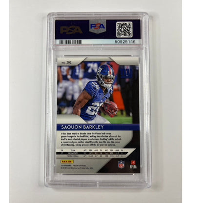 2018 Panini Prizm Saquon Barkley RC PSA 10 GEM MINT