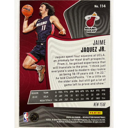 2023-24 Revolution Jaime Jaquez JR New Year Cracked Ice Holo RC