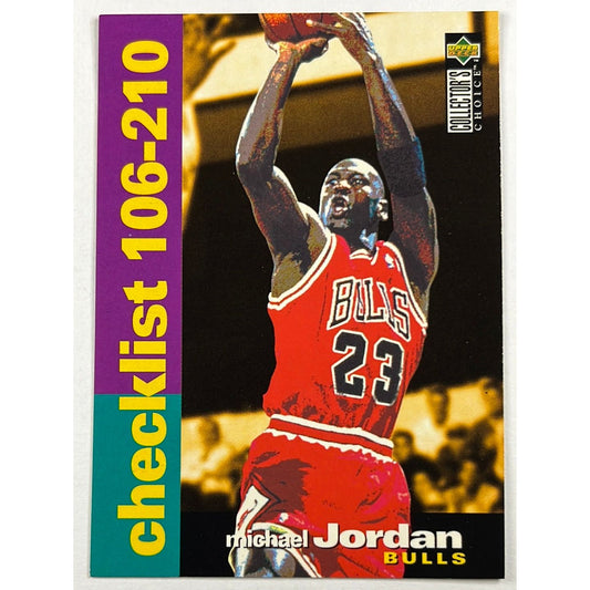 1995-96 Collectors Choice Michael Jordan Checklist 106-210