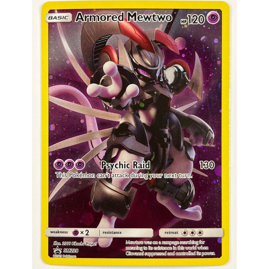 Armored Mewtwo Holo Black Star Promo SM228