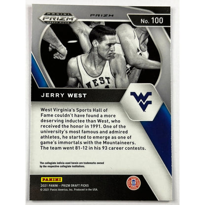 2021 Prizm Draft Jerry West Red White Blue Holo