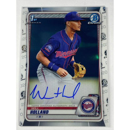 2020-21 Topps Bowman 1st Chrome Will Holland Auto