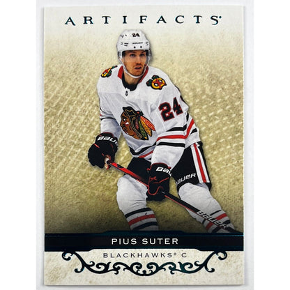 2021-22 Artifacts Pius “Game 6 Sniper” Suter Teal Parallel