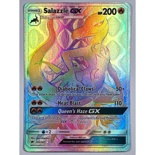 Salazzle GX Holo Rainbow Rare 151/147 | Local Legends Cards & Collectibles