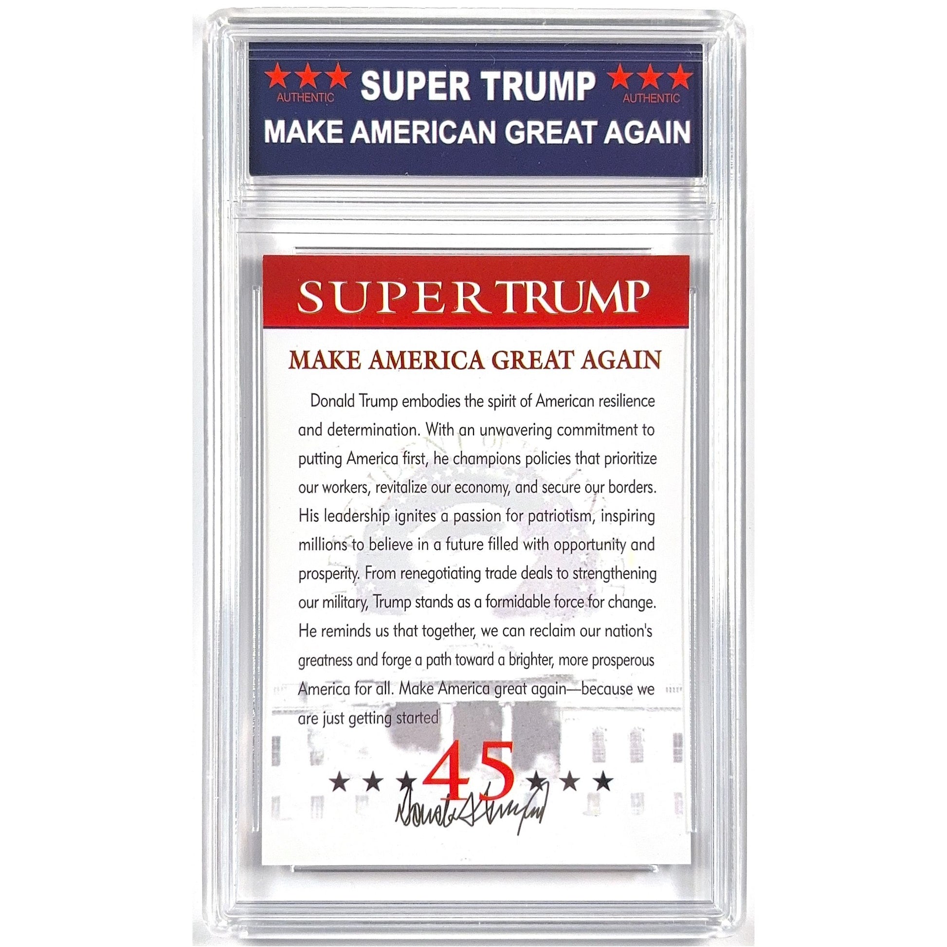 Donald Trump “Super Trump” #4 Limited Run TRUMP 10 | Local Legends Cards & Collectibles
