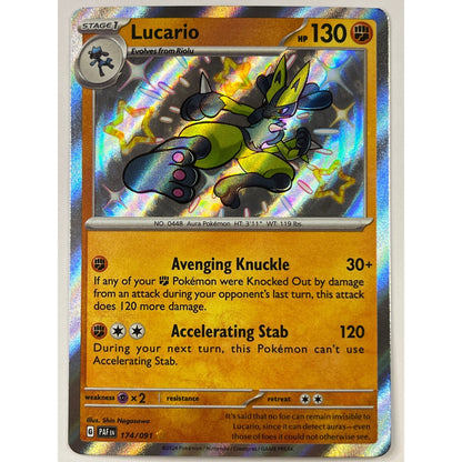 Lucario Holo Shiny Rare 174/091