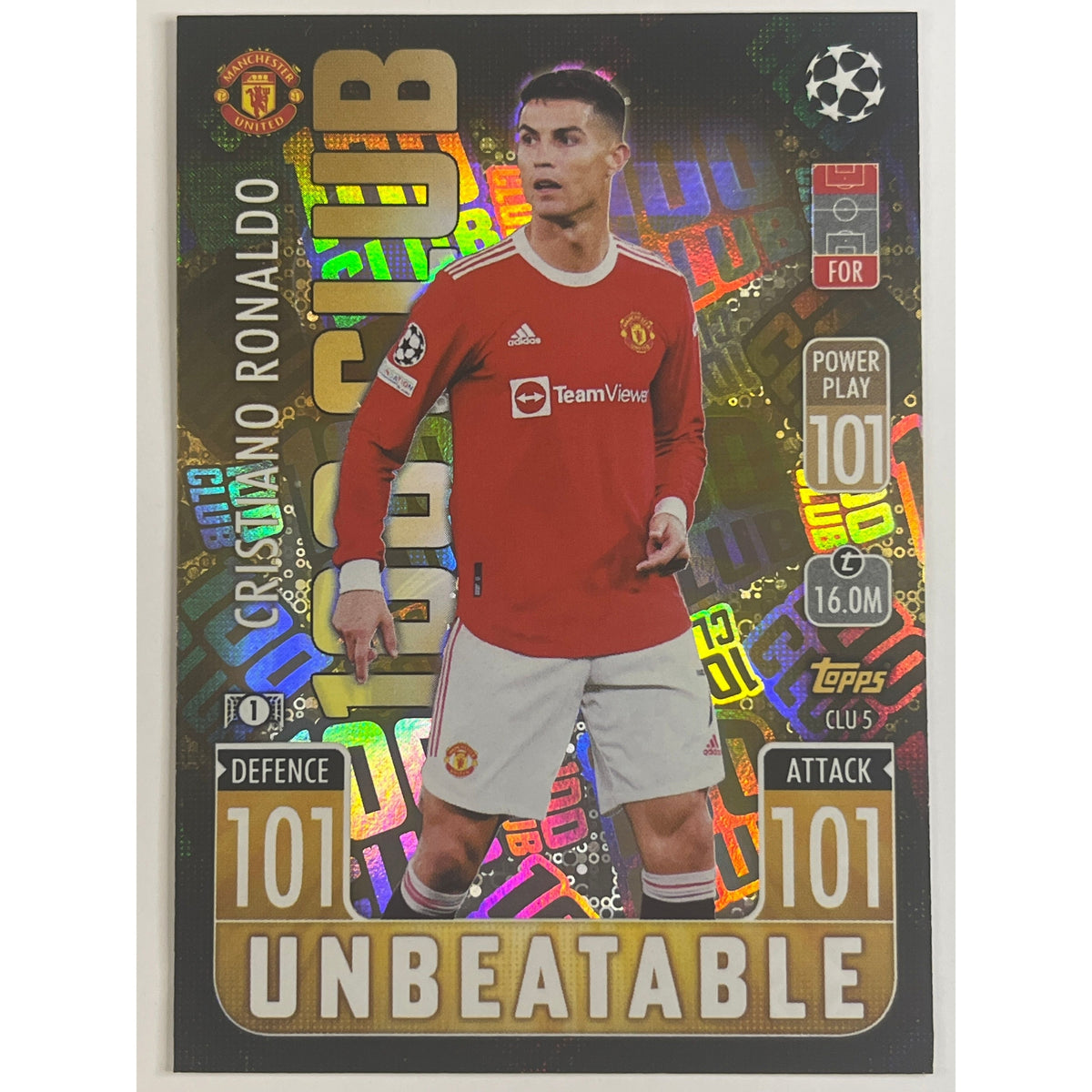 Ronaldo Topps Inception 2021-22 Topps Match Attack Cristiano Ronaldo 100 Club
