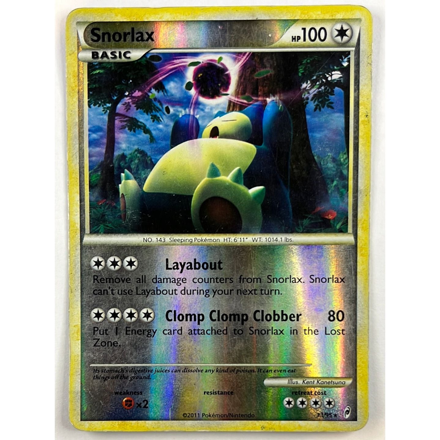 Call of Legends Snorlax Reverse Holo Rare 33/95