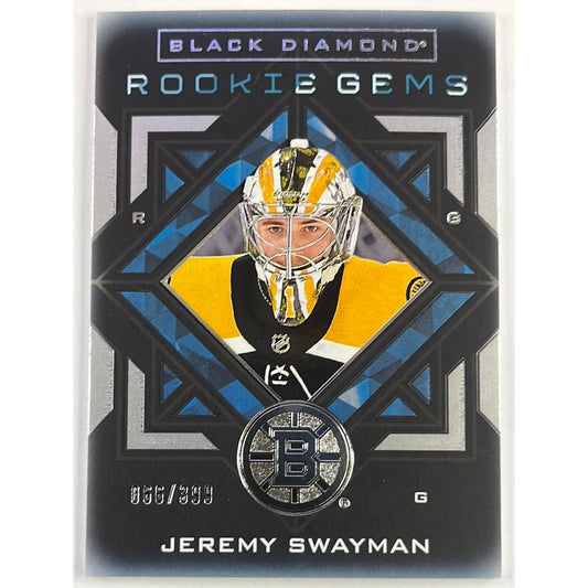 2021-22 Black Diamond Jeremy Swayman Rookie Gems /399