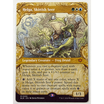 Helga, Skittish Seer Borderless Non Foil Mythic 0332