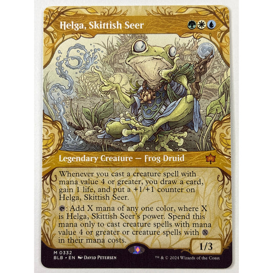 Helga, Skittish Seer Borderless Non Foil Mythic 0332