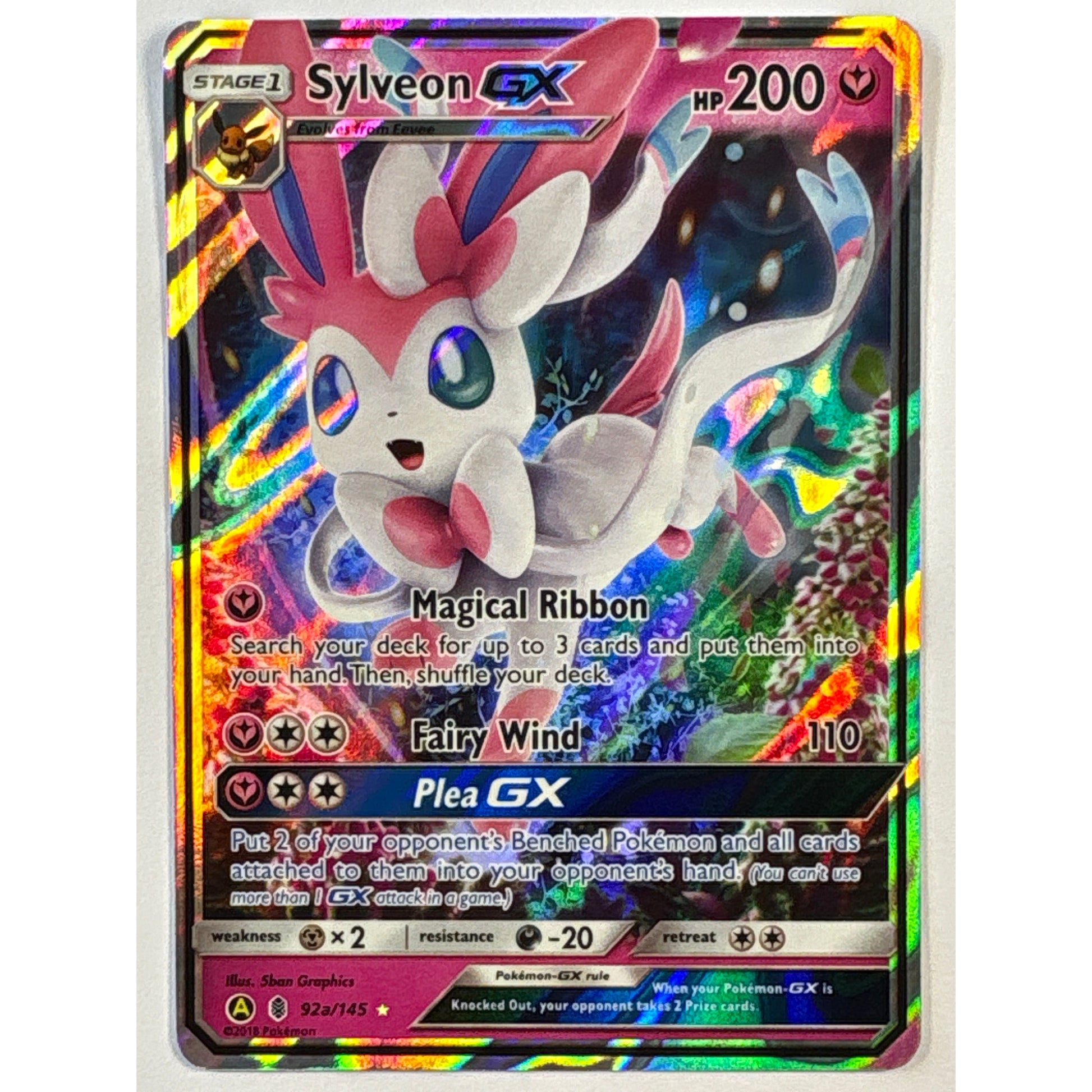 Sylveon GX Holo Alternate Art Promo 92a/145 | Local Legends Cards & Collectibles