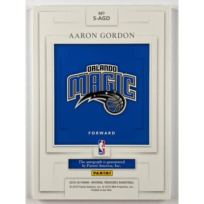 2015-16 National Treasures Aaron Gordon National Treasures Signatures 48/49
