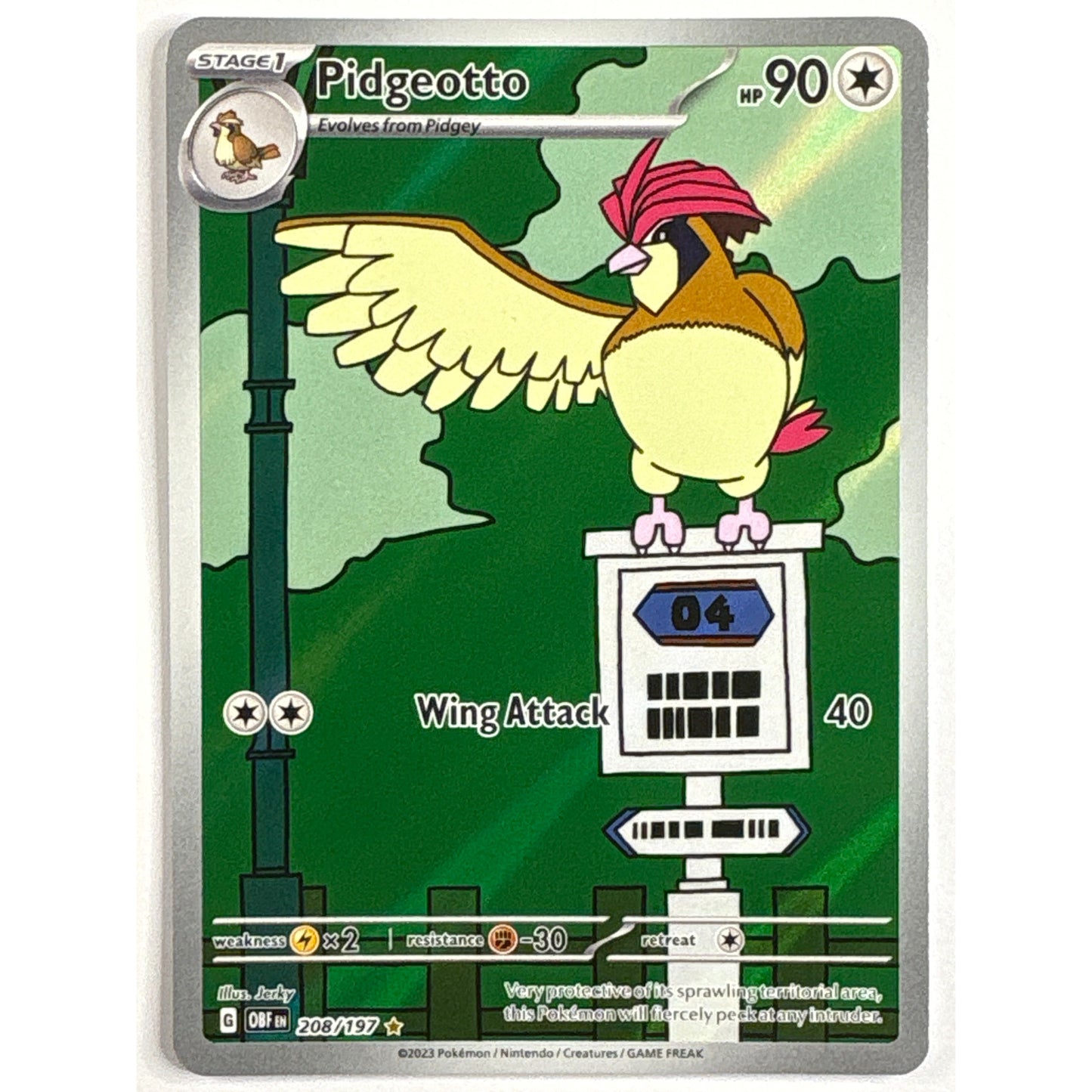 Pidgeotto Holo Illustration Rare 208/197 | Local Legends Cards & Collectibles