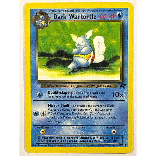 Dark Wartortle Non Holo Uncommon 46/82