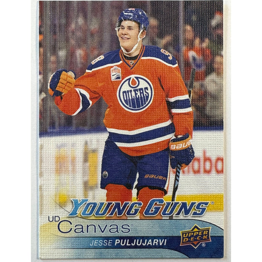 2016-17 Upper Deck Series 2 Jesse Puljujarvi UD Canvas Young Guns