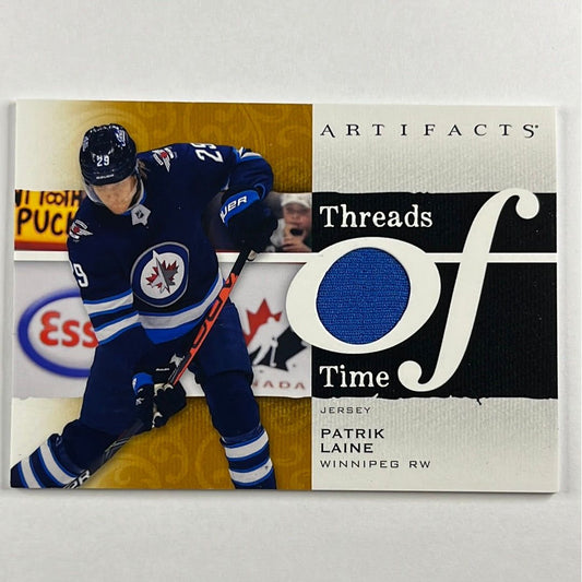 2021-22 Artifacts Patrik Laine Threads of Time Game Used Patch