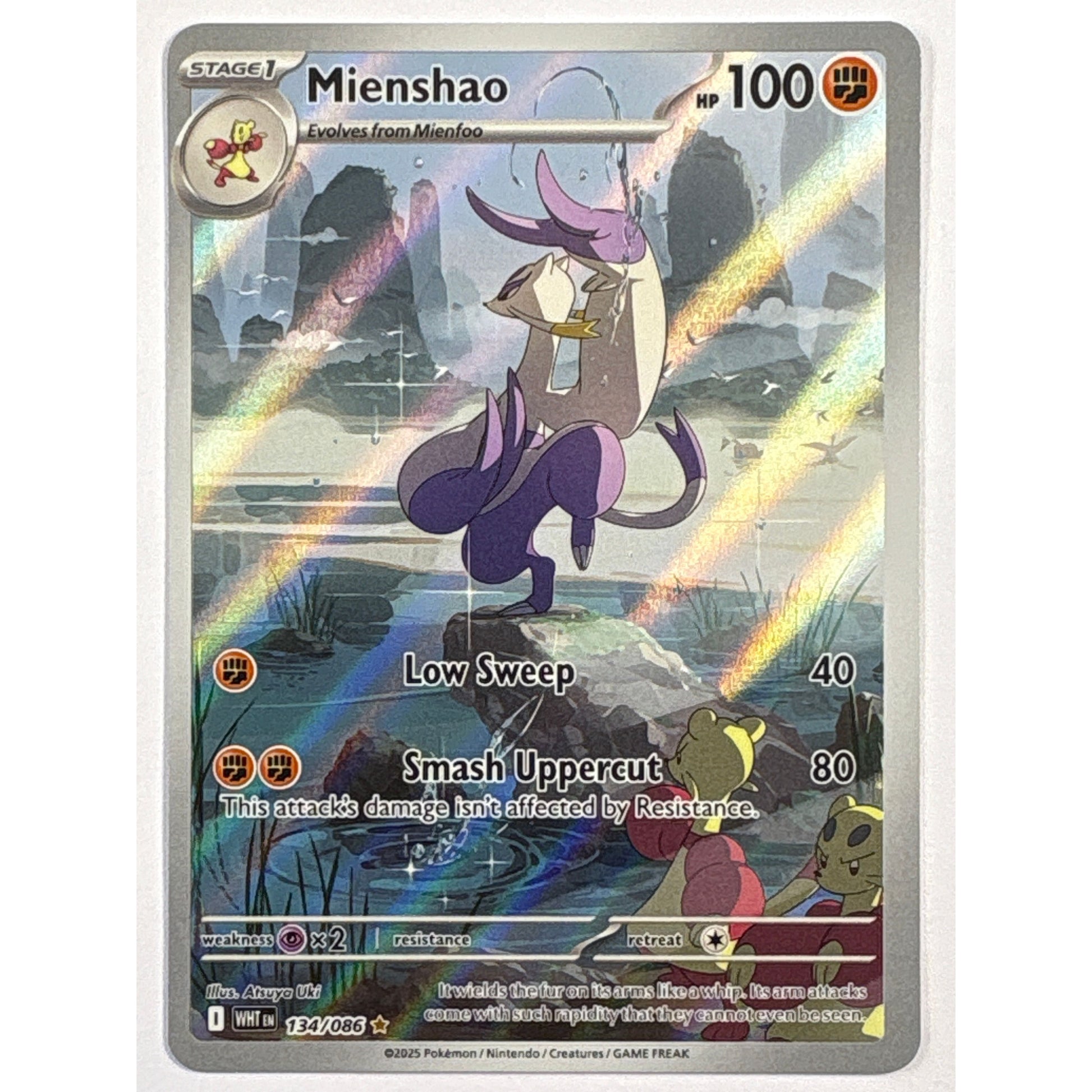 Mienshao Holo Illustration Rare 134/086 | Local Legends Cards & Collectibles