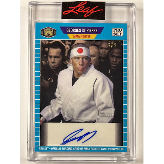 2021 Pro Set George St-Pierre Auto /9 | Local Legends Cards & Collectibles