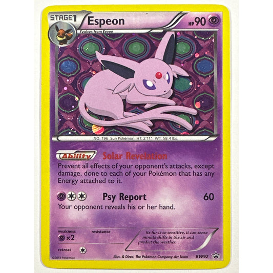 Espeon Holo Black Star Promo BW92