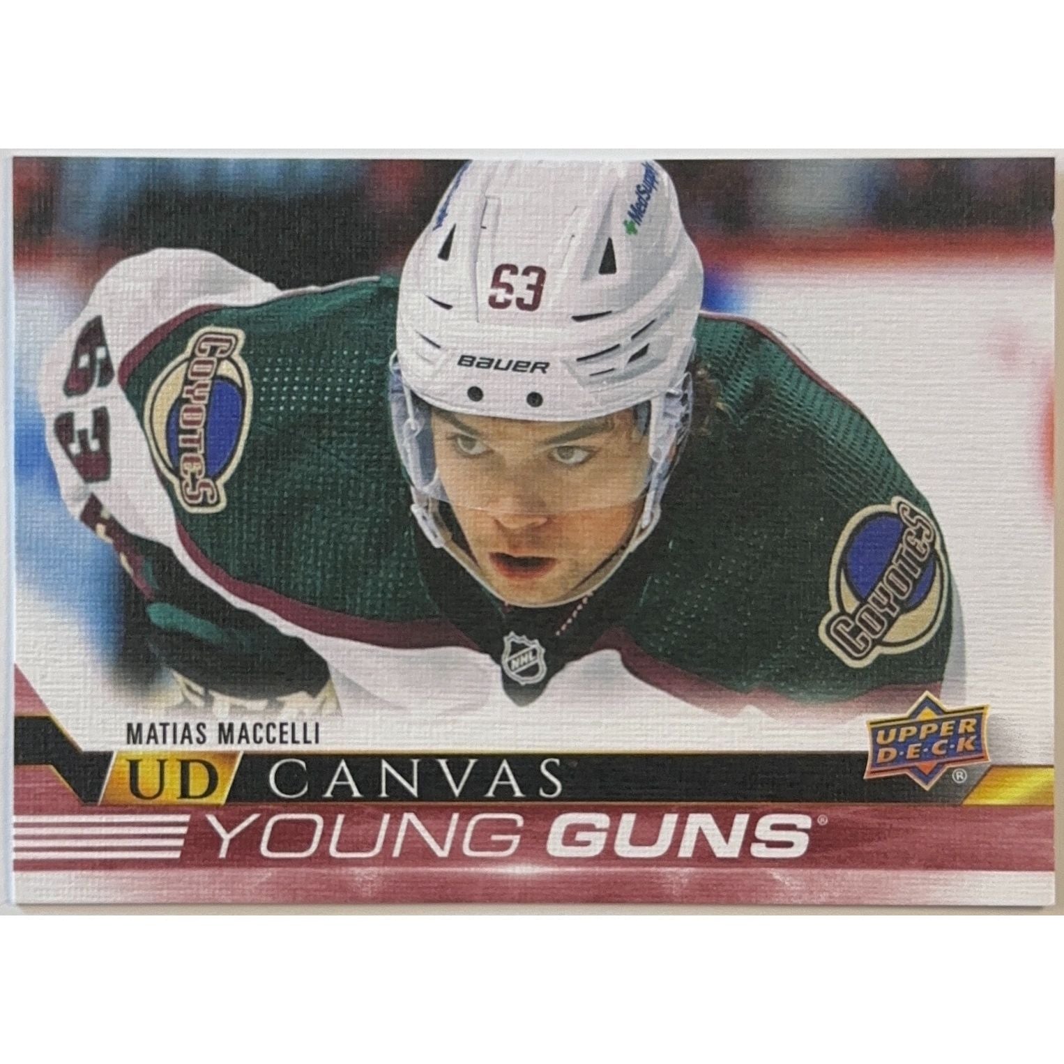 2022-23 Upper Deck Series 1 Matias Macceli UD Canvas Young Guns | Local Legends Cards & Collectibles