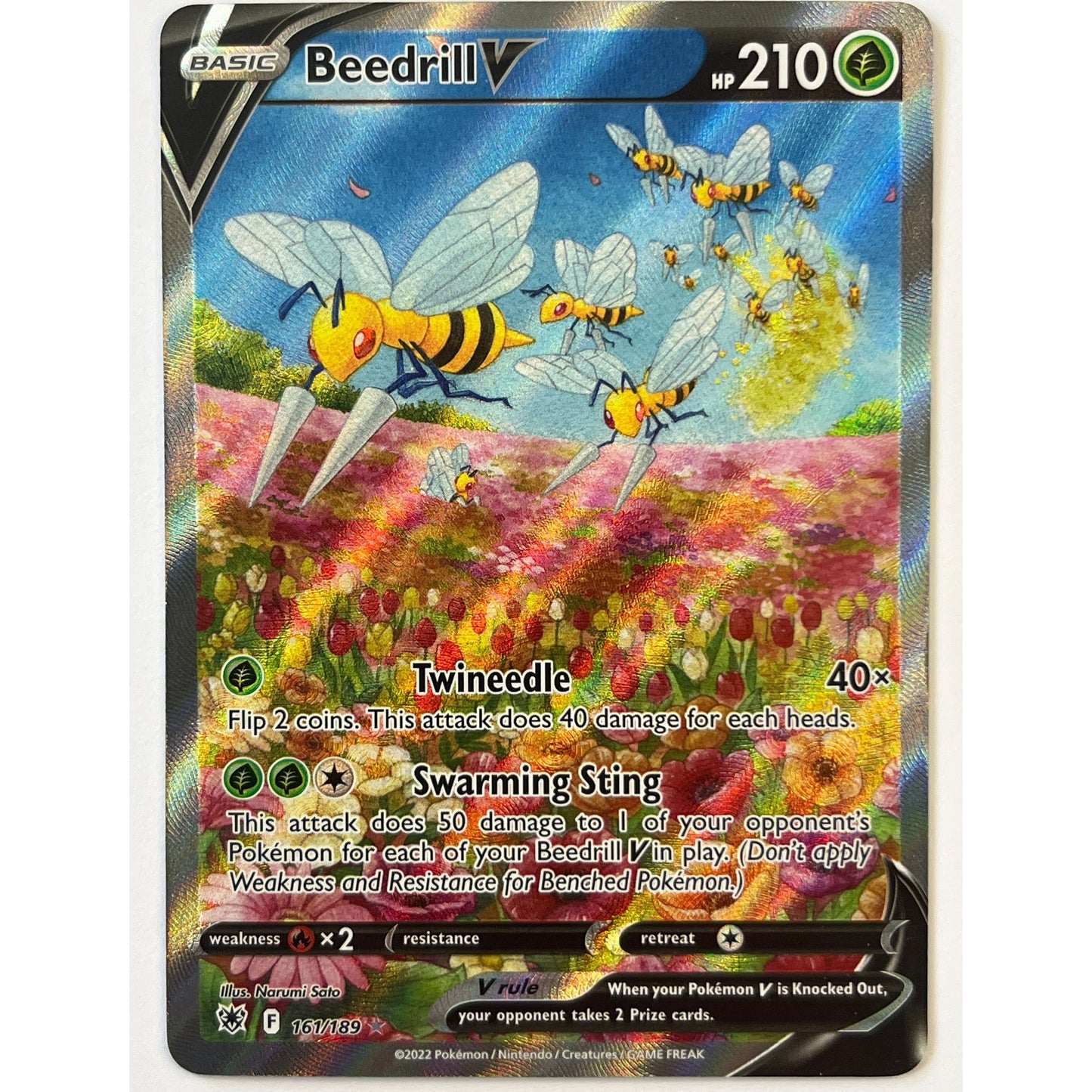 Beedrill V Holo Alt Art Rare 161/189 | Local Legends Cards & Collectibles