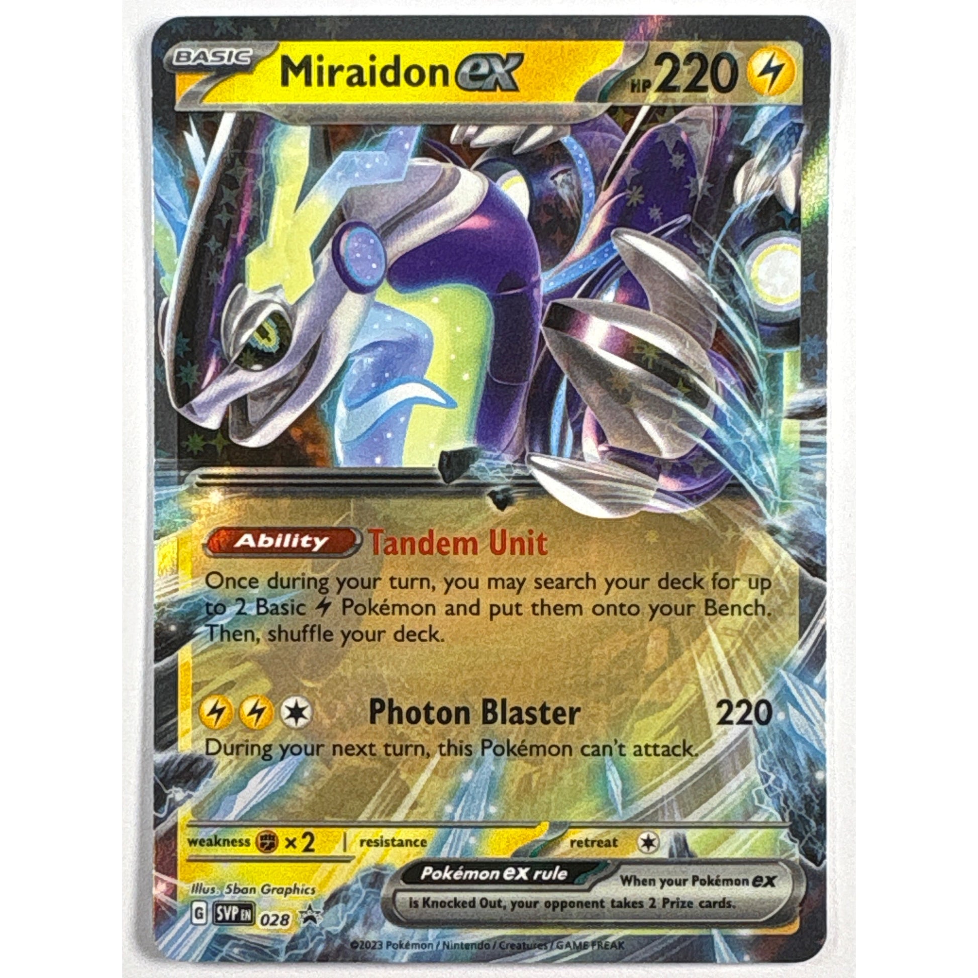 Miraidon EX Holo Black Star Promo 028 | Local Legends Cards & Collectibles