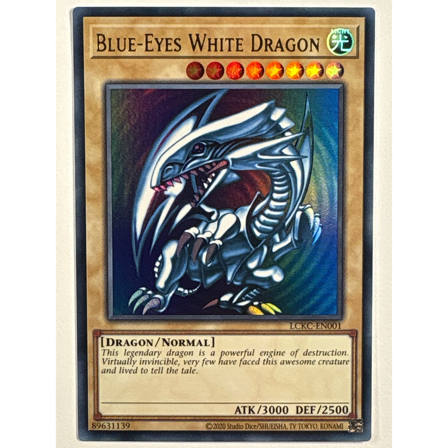Blue-Eyes White Dragon Holo Ultra Rare LCKC-EN001