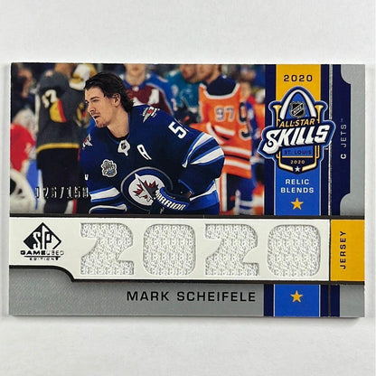 2020-21 SP Game Used Mark Sheifele All Star Skills Relic Blends /150