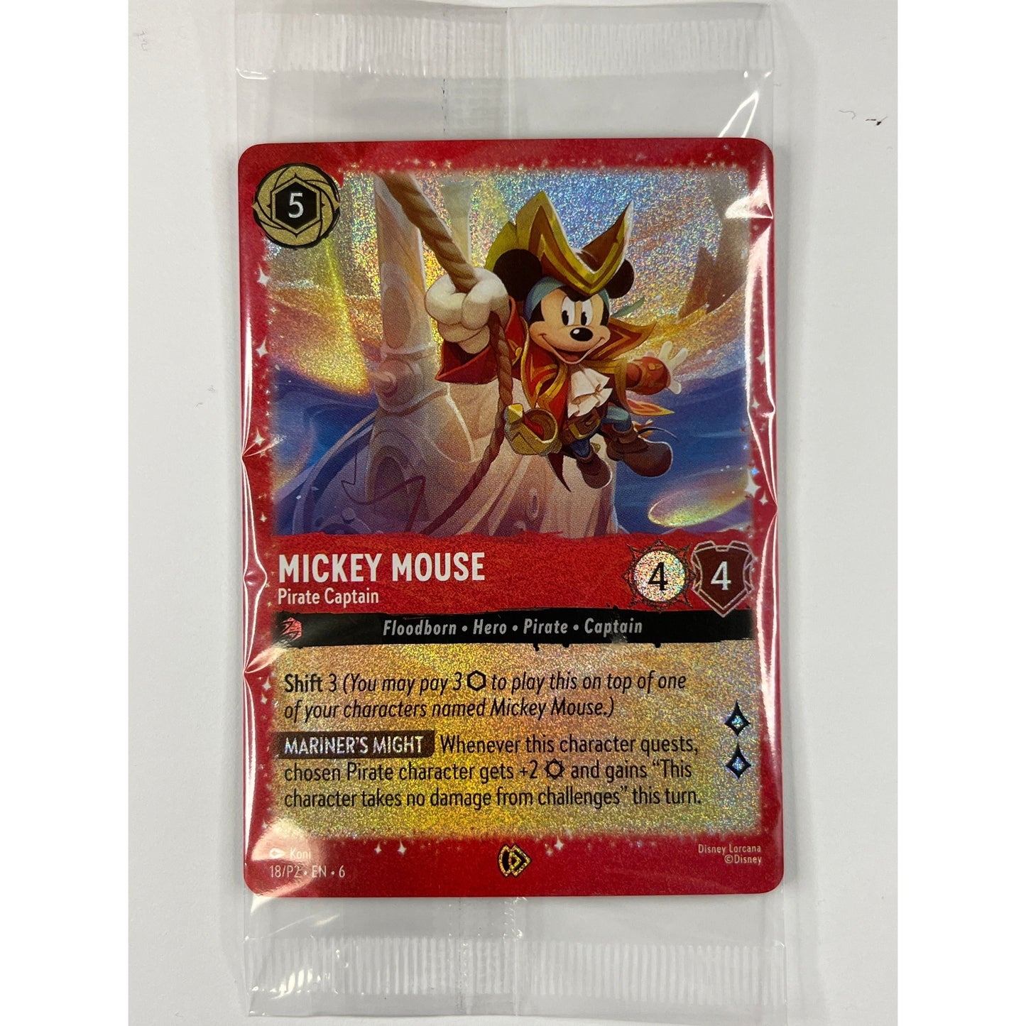 Sealed Costco Promo Mickey Mouse Glimmer Foil 6
