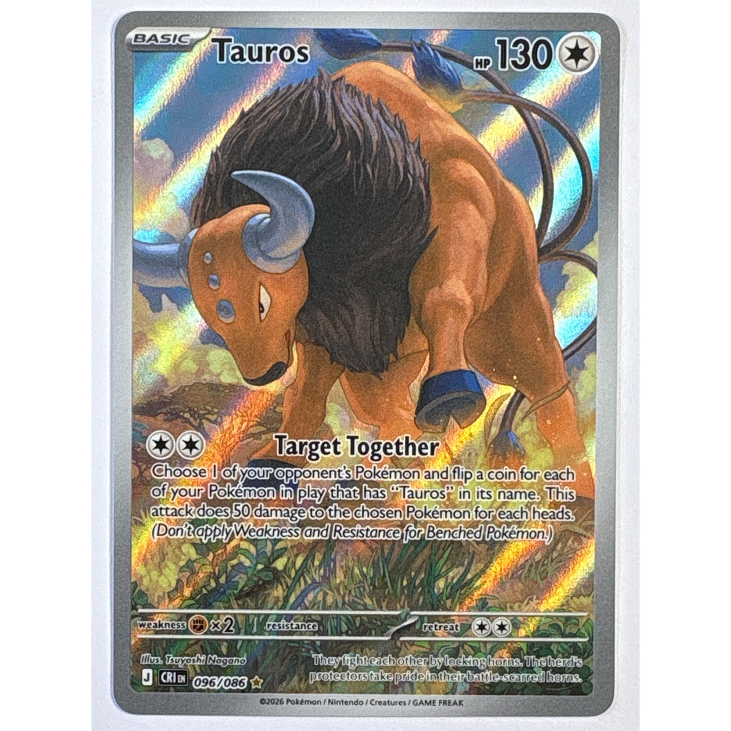 Tauros Holo Illustration Rare 096/086 | Local Legends Cards & Collectibles