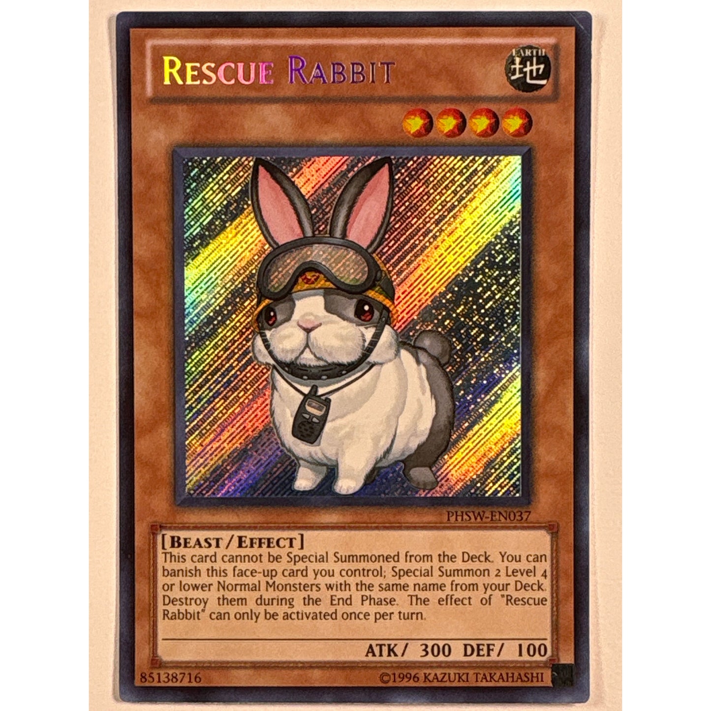 Rescue Rabbit Secret Rare PHSW-EN037 | Local Legends Cards & Collectibles