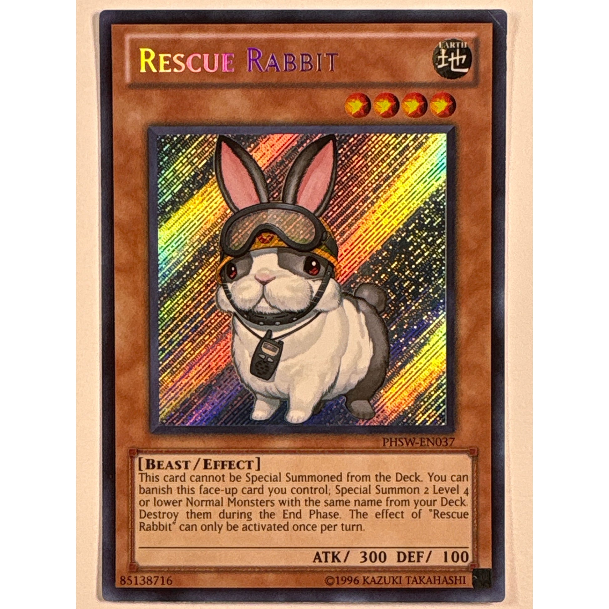 Rescue Rabbit Secret Rare PHSW-EN037 | Local Legends Cards & Collectibles