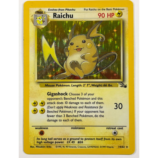 Raichu Holo Rare 14/62