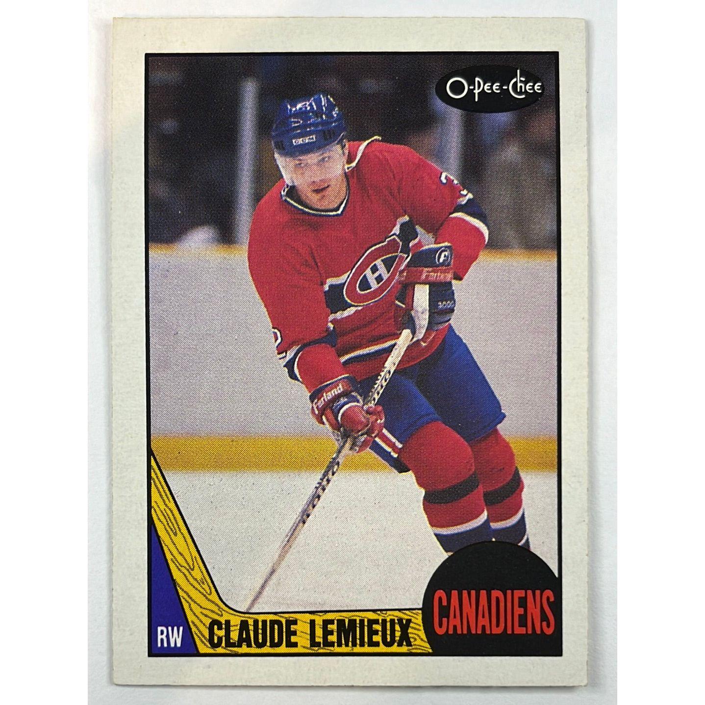 1987-88 O-Pee-Chee Claude Lemieux RC