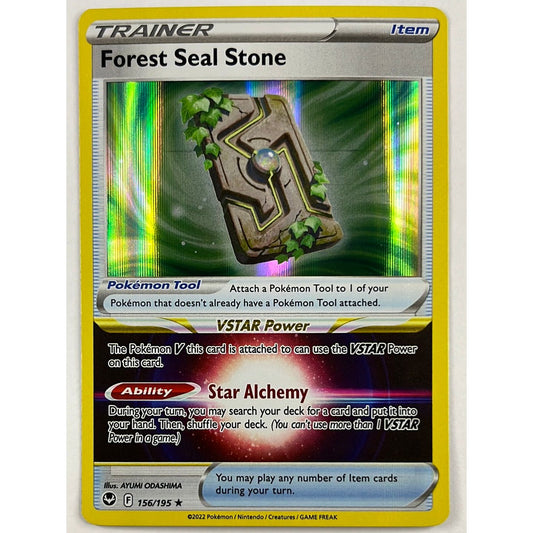 Forest Seal Stone Holo Rare 156/195