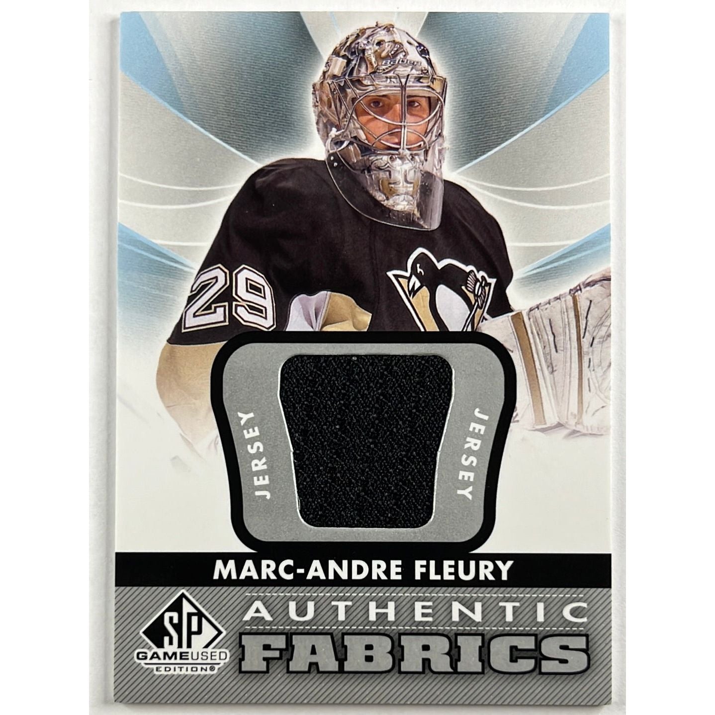 2012-13 SP Game Used Marc-Andre Fleury Authentic Fabrics