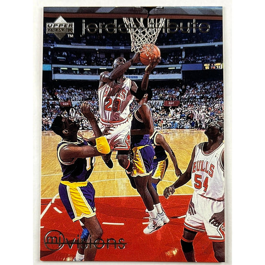1997-98 Collectors Choice Michael Jordan Jordan Tribute MJ Visions 18