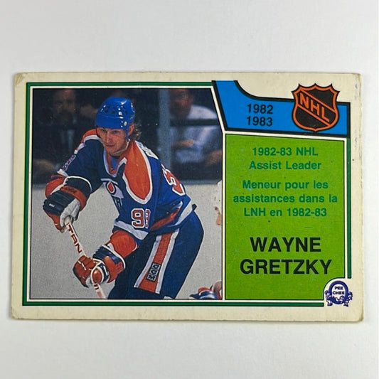 1983-84 O-Pee-Chee Wayne Gretzky Assist Leaders