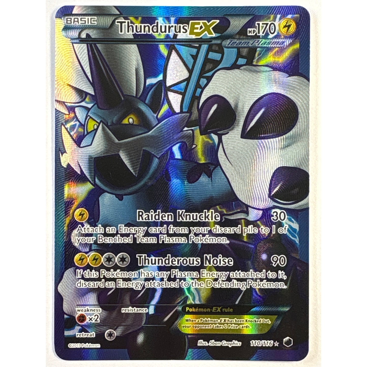 Thundurus EX Plasma Freeze Holo Ultra Rare 110/116 | Local Legends Cards & Collectibles
