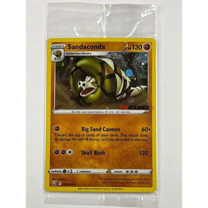Sandaconda Holo Rare 082/163 EB Games Sealed Promo *w/Swirl