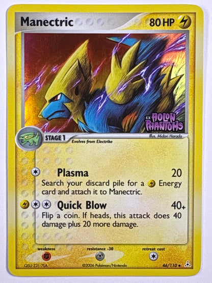 *Stamped Manectric Reverse Holo Uncommon 46/110