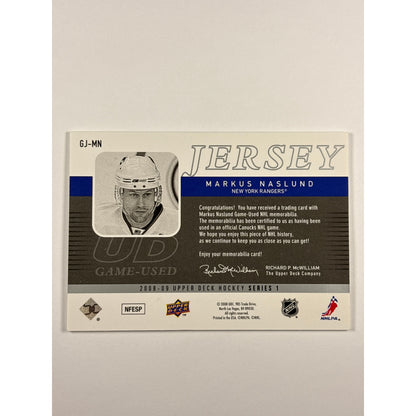2008-09 Series 1 Markus Naslund UD Game Jersey