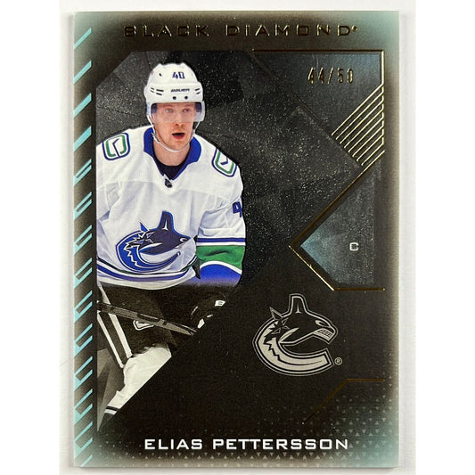 2021-22 Black Diamond Elias Pettersson Gold Foil /50